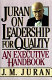 Juran on leadership for quality : an executive handbook /