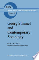 Georg Simmel and Contemporary Sociology /