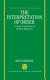 The interpretation of order : a study in the poetics of Homeric repetition /