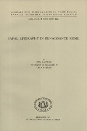 Papal epigraphy in Renaissance Rome /