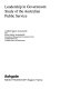 Leadership in government : study of the Australian Public Service /