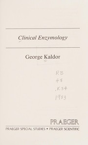 Clinical enzymology /
