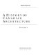 A history of Canadian architecture /