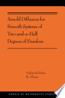 Arnold diffusion for smooth systems of two and a half degrees of freedom /