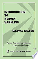 Introduction to survey sampling /