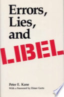 Errors, lies, and libel /