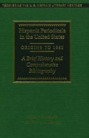 Hispanic periodicals in the United States, origins to 1960 : a brief history and comprehensive bibliography /