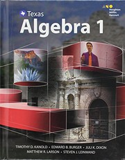 Texas Algebra 1 /