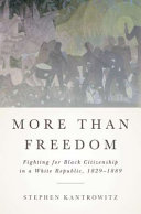 More than freedom : fighting for black citizenship in a white republic, 1829-1889 /