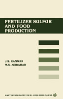 Fertilizer sulfur and food production /