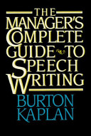 The manager's complete guide to speech writing /