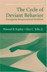 The cycle of deviant behavior : investigating intergenerational parallelism /