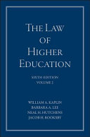 The law of higher education : a comprehensive guide to legal implications of administrative decision making.