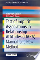 Test of implicit associations in relationship attitudes (TIARA : manual for a new method /