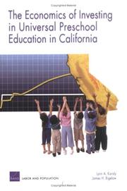 The economics of investing in universal preschool education in California /