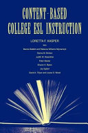 Content-based college ESL instruction /