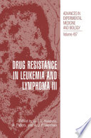 Drug Resistance in Leukemia and Lymphoma III /