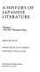 A history of Japanese literature /