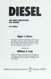 Diesel and high compression gas engines /