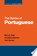 The syntax of Portuguese /