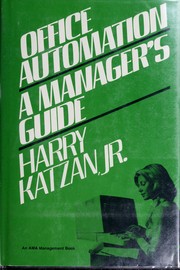 Office automation : a manager's guide /