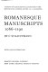 Romanesque manuscripts : 1066-1190 /