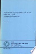 Dunnage melange and subduction of the Protacadic Ocean, northeast Newfoundland /