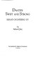 Dante's swift and strong : essays on Inferno XV /
