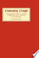 Domesday people : a prosopography of persons occurring in English documents, 1066-1166 /