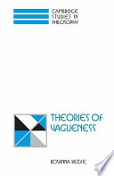 Theories of vagueness /