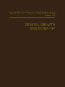 Crystal growth bibliography /