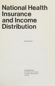 National health insurance and income distribution /