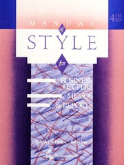 Manual of style for business letters, memos & reports /