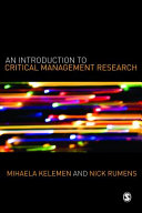 An introduction to critical management research /