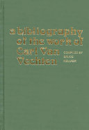 A bibliography of the work of Carl Van Vechten /