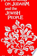 Maimonides on Judaism and the Jewish people /