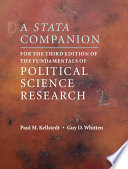 A Stata companion for the third edition of the Fundamentals of political science research /