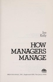 How managers manage /