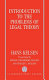Introduction to the problems of legal theory : a translation of the first edition of the Reine Rechtslehre or Pure theory of law /