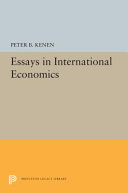 Essays in international economics /