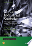 Modern industrial statistics : with applications in R, MINITAB and JMP /
