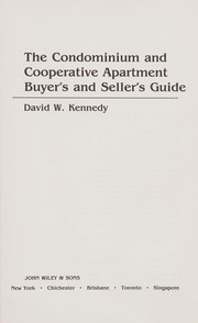 The condominium and cooperative apartment buyer's and seller's guide /