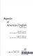Aspects of American English /