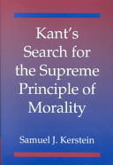 Kant's search for the supreme principle of morality /
