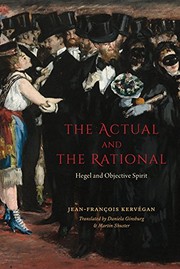 The actual and the rational : Hegel and objective spirit /