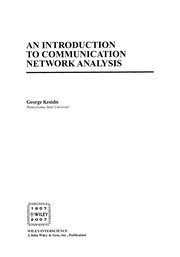 An introduction to communication network analysis /