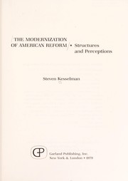The modernization of American reform : structures and perceptions /