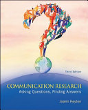 Communication research : asking questions, finding answers /