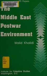 The Middle East postwar environment /