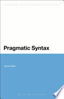 Pragmatic syntax /